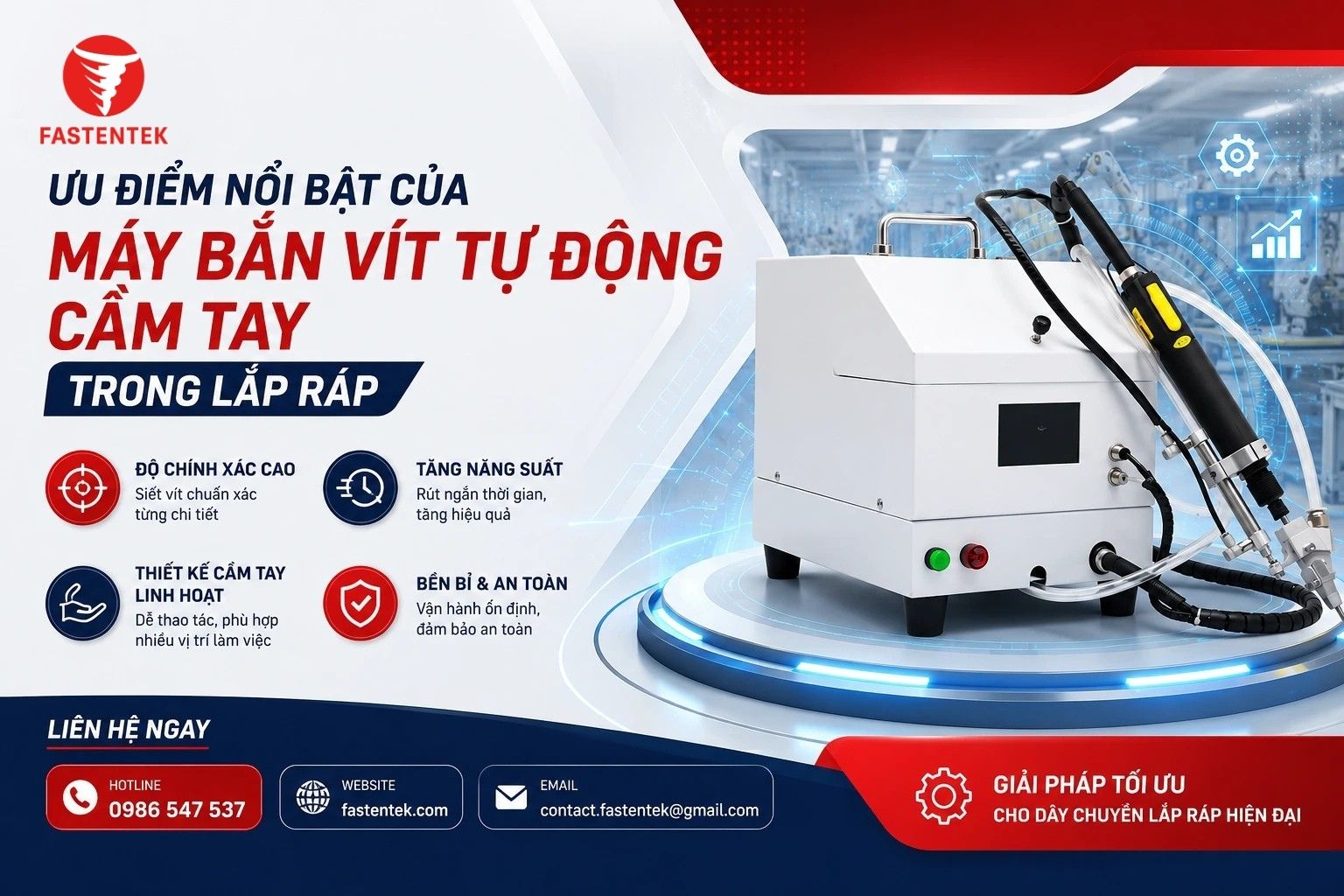 Máy bắn vít tự động cầm tay